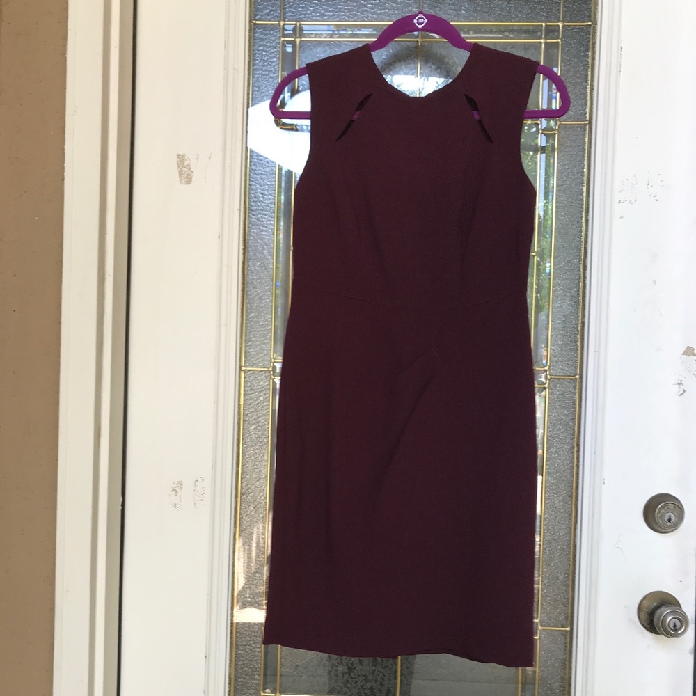 Burgundy dress